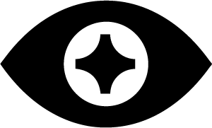 Oko z gwiazdką jako ikona
